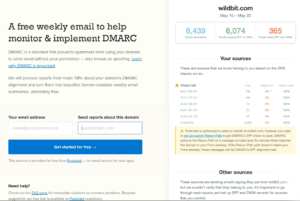 Postmark DMARC Checking Tool Email Report