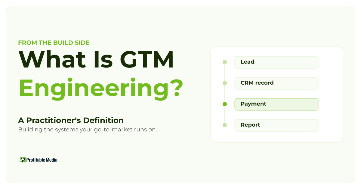 What Is GTM Engineering? A Practitioner's Definition